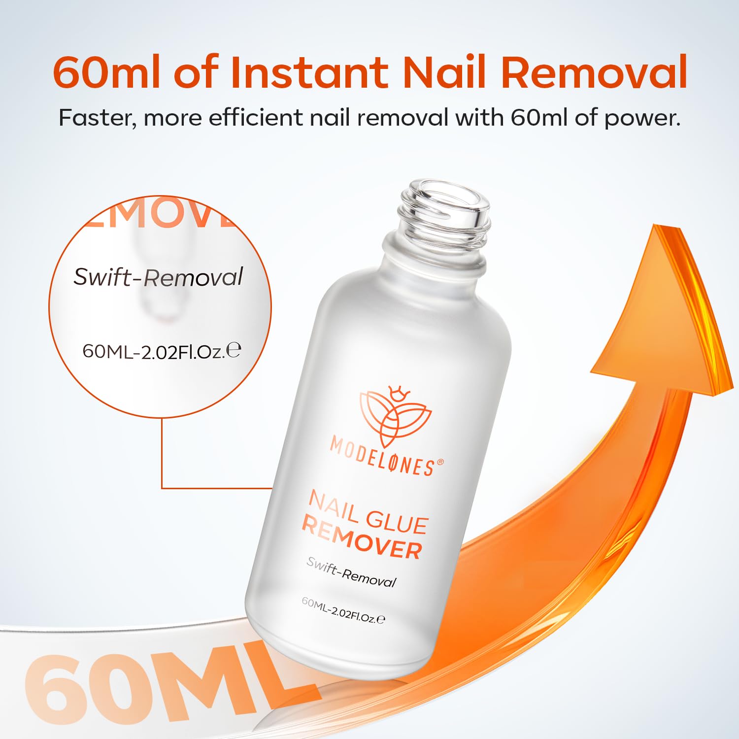 modelones 30 ML Nail Glue Remover for Press On Nails, Yellow - Image 4
