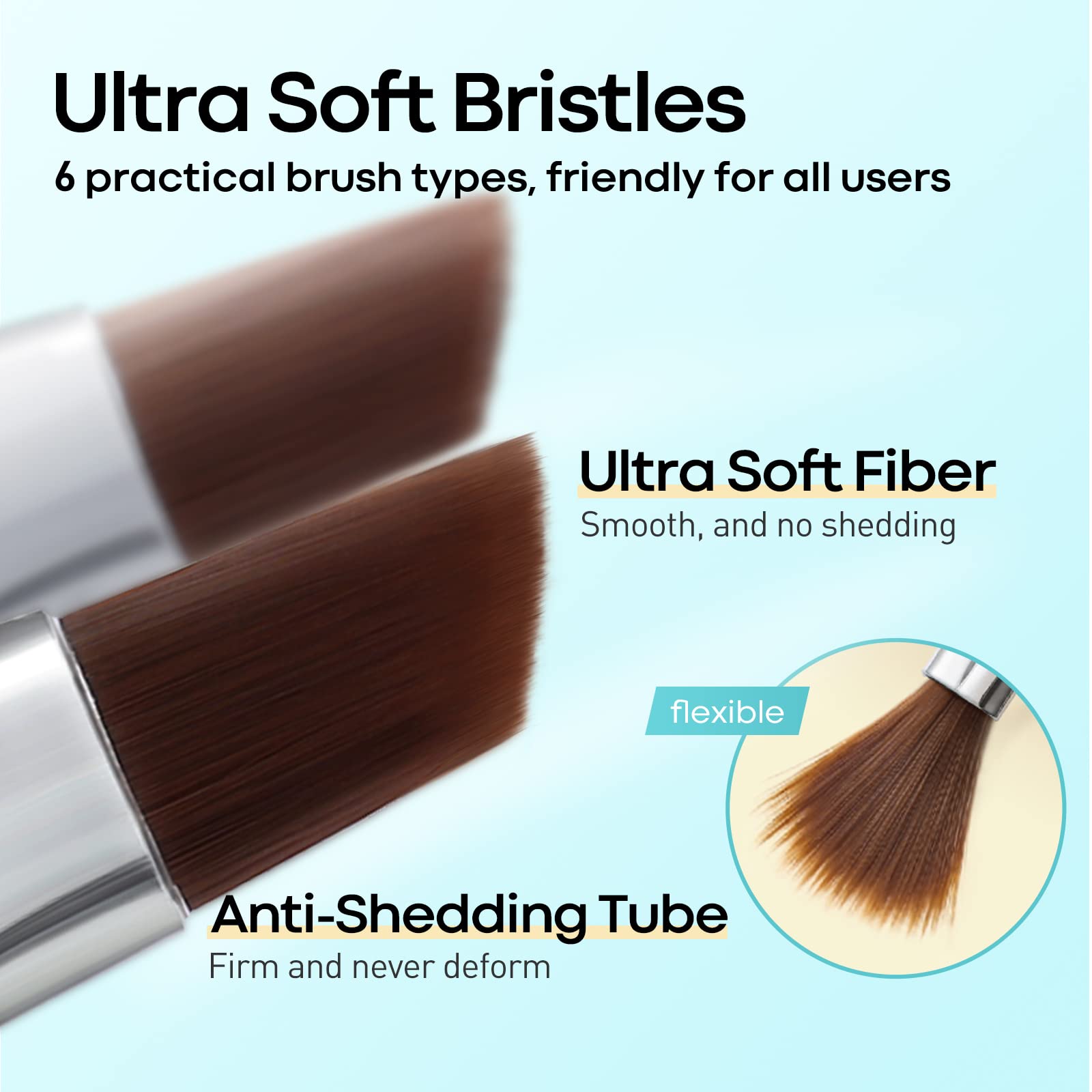 modelones 9Pcs Nail Repair Concealer with Nail Art Brush Set, Natural Nail Polish Foundation with Top Coat & Cuticle Oil - Image 5