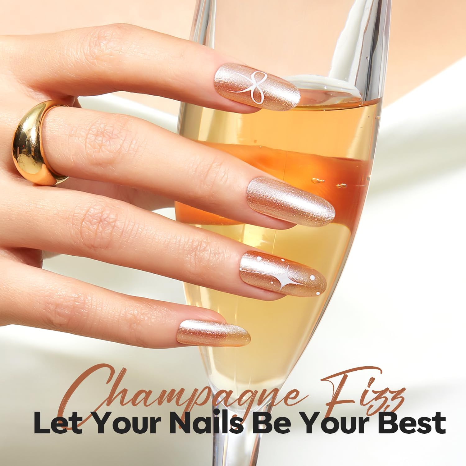 modelones Bronze Brown Nail Polish, 15 ml Metallic Brown Glitter Quick Dry Nail Lacquer Strengthener Long Last Shine Fingernail Toe Nail Art DIY Home Travel Manicure Gift for Women Girls 0.5 Fl Oz - Image 5