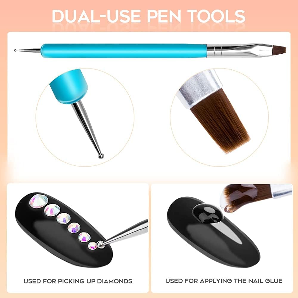 Modelones Builder Nail Gel Kit - Clear Extension Kit Hard Gel for Nails 2oz Strengthen Acrylic Manicure Art Set with 100PCS Dual Forms and Dual-use Acrylic Brush Professional DIY at Home - Image 5