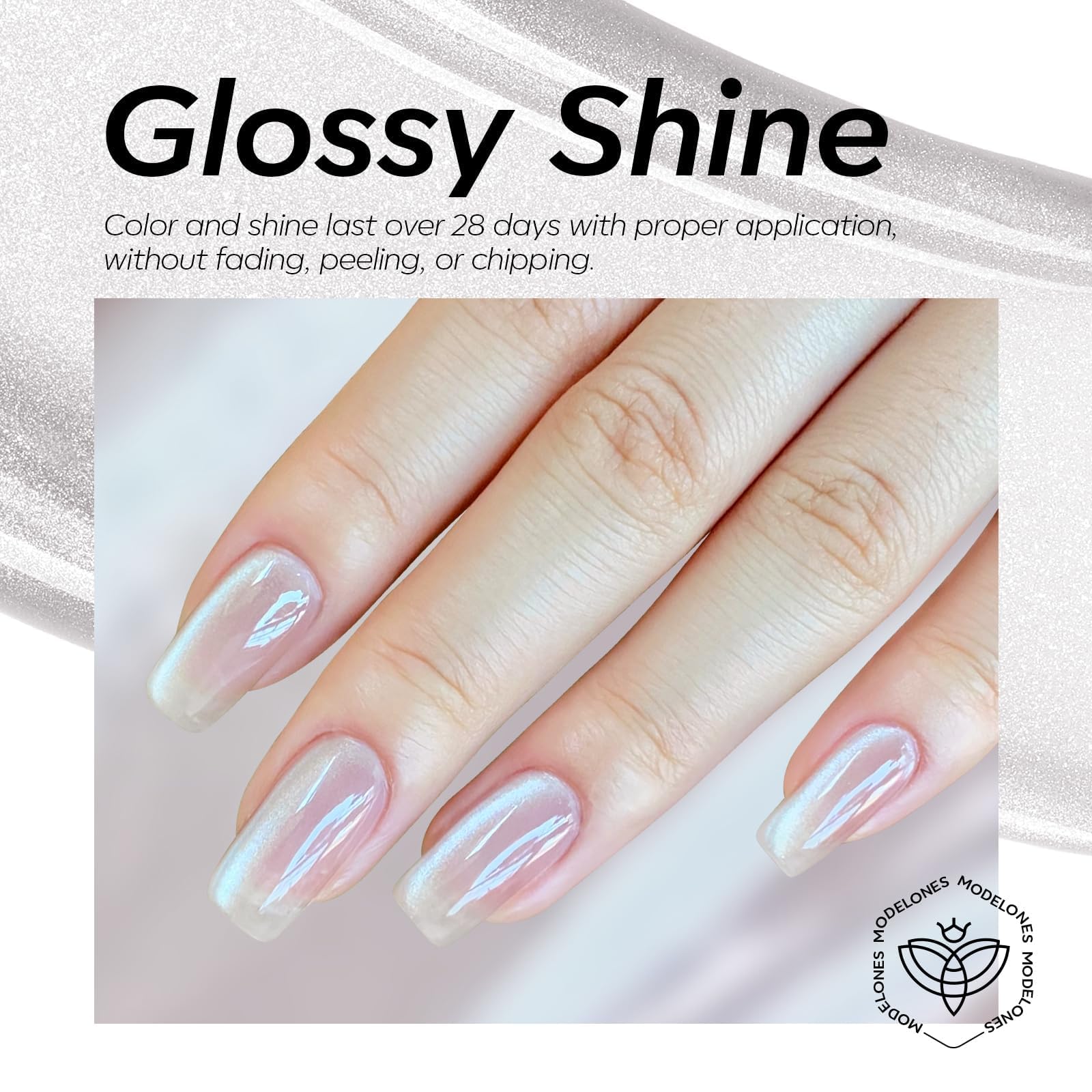 modelones Magnetic Cat Eye Gel Nail Polish with Nail Kit Short Almond Gel Nail Tips - Image 4