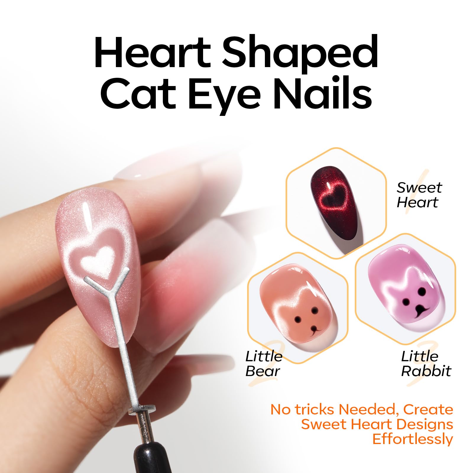 modelones Cat Eye Magnet Set+ 6 colors Gel Nail Polish Set - Image 7