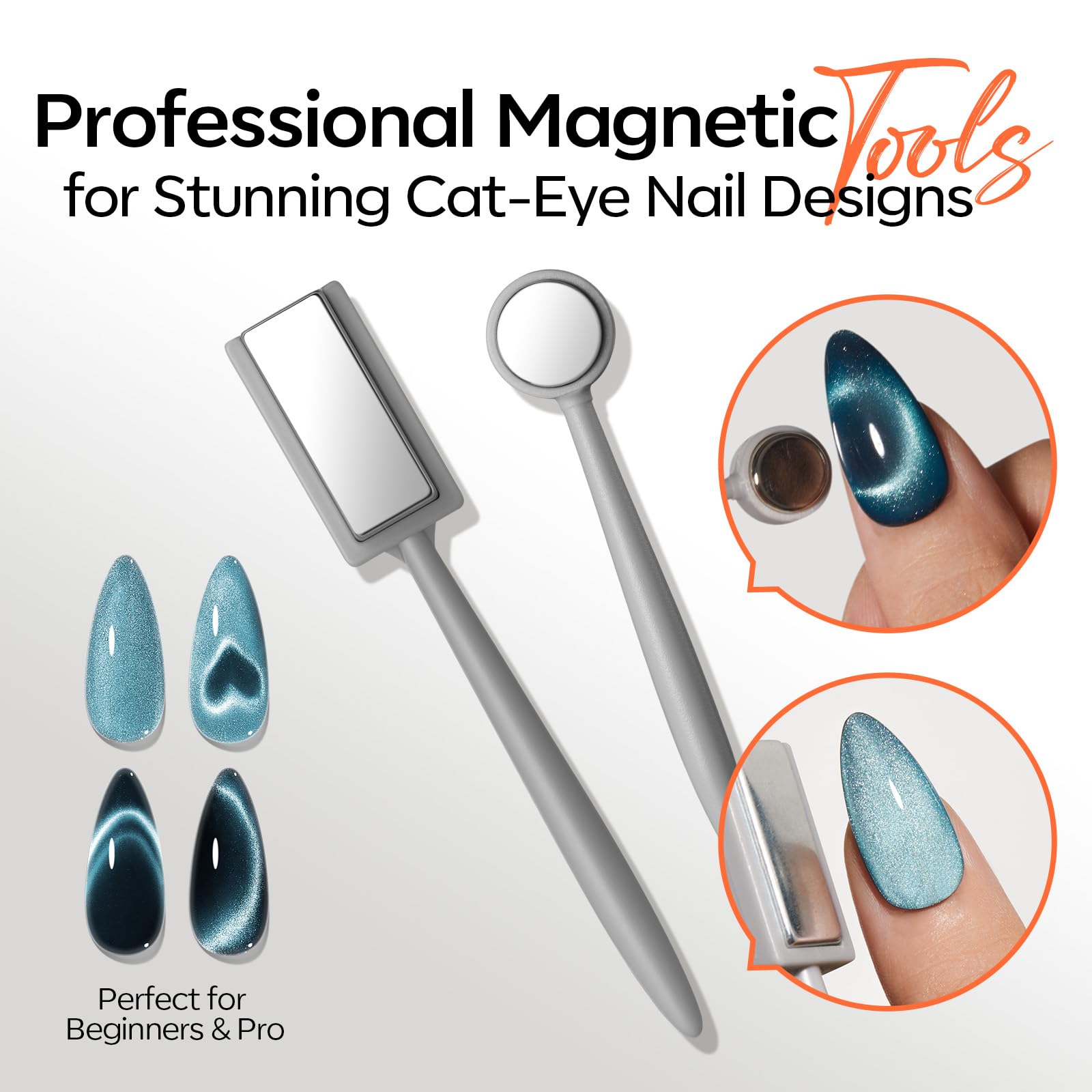 modelones Cat Eye Magnet Set+ 6 colors Gel Nail Polish Set - Image 9