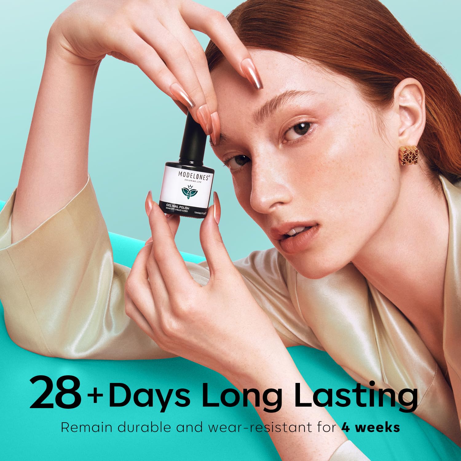 modelones Cat Eye Magnetic with 6 Colors Glitter Red Green Purple Blue Cat Eye Gel Nail Polish - Image 9