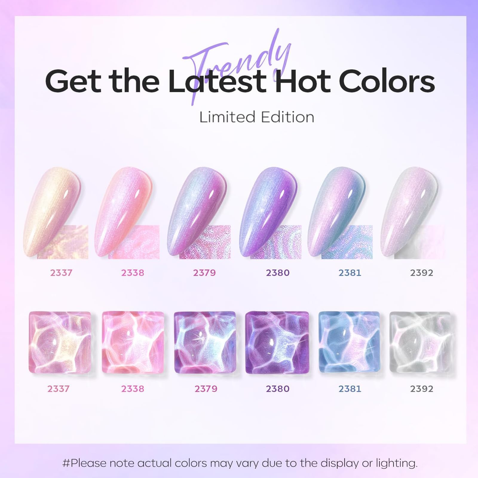 modelones Chameleon Gel Nail Polish Set 6 Colors Pearl Gel Nail Polish 6 Colors - Image 6