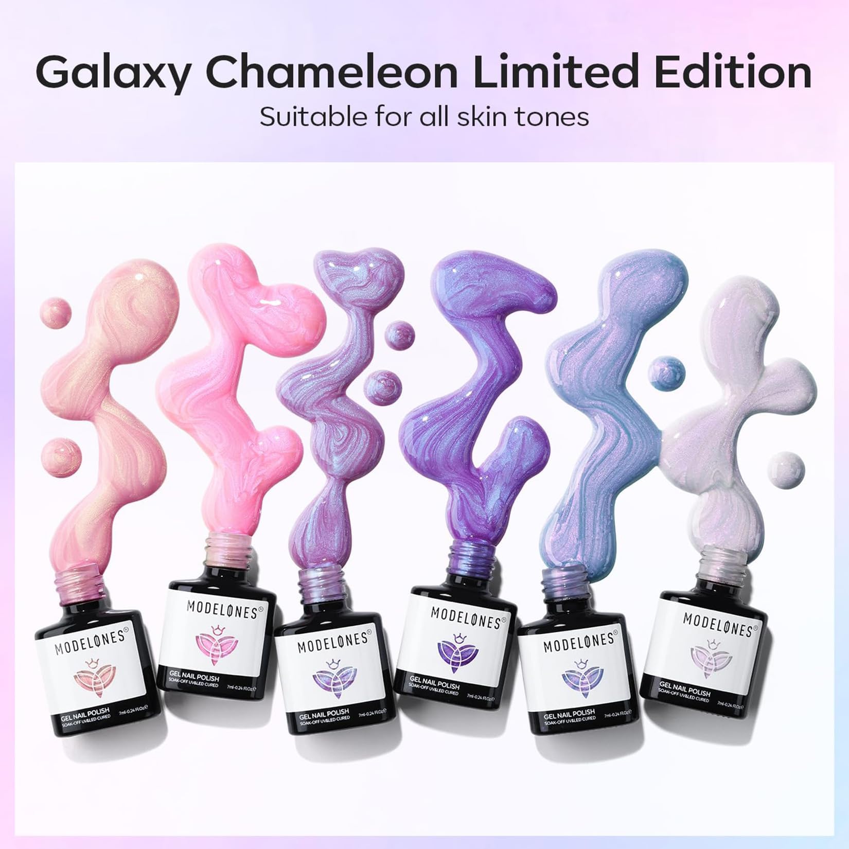 modelones Chameleon Gel Nail Polish Set 6 Colors Pearl Gel Nail Polish 6 Colors - Image 8