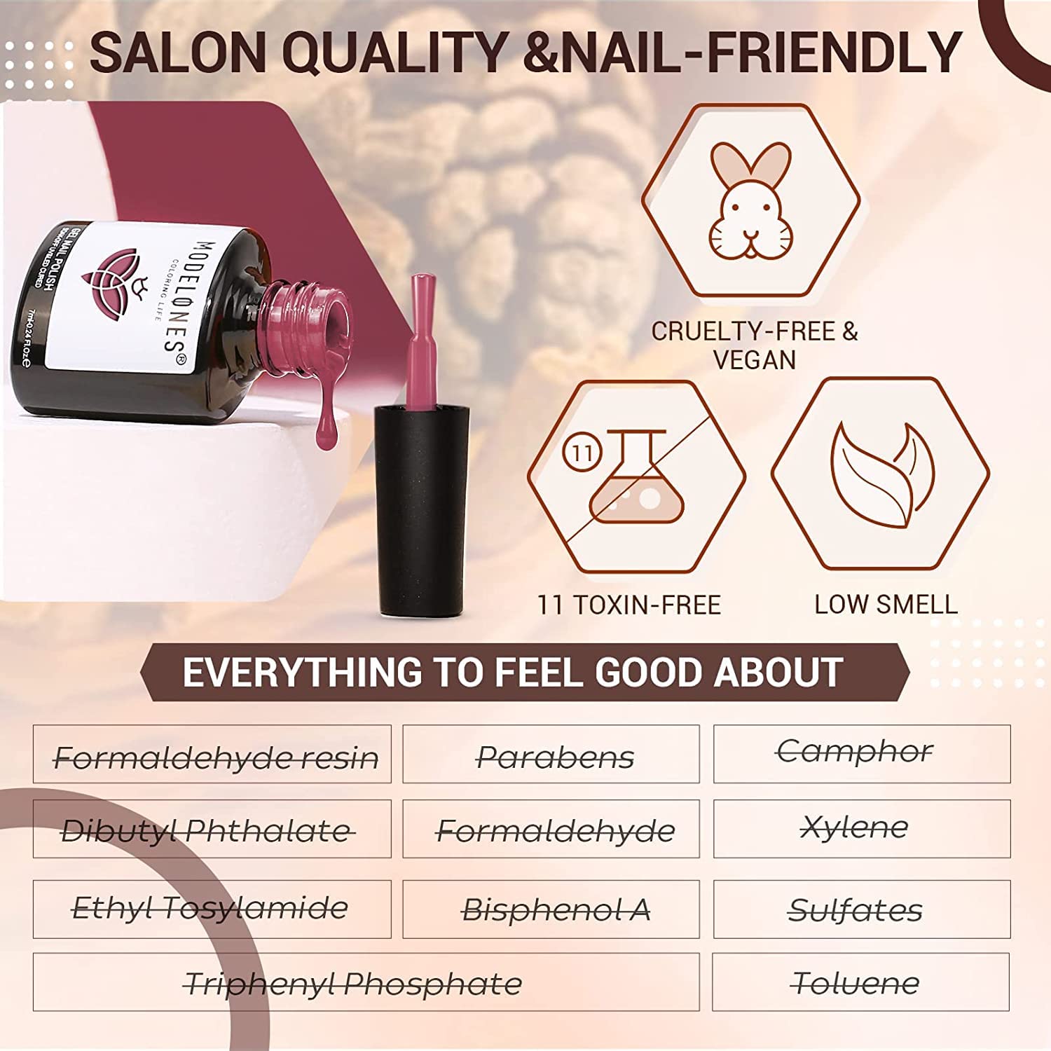 MODELONES Dip Powder Nail Kit Starter-12 Nude Colors French Style Dipping Powder with Base Top Coat 2 in 1 Set, Essential Manicure Nail Art System No Lamp Needed - Image 8