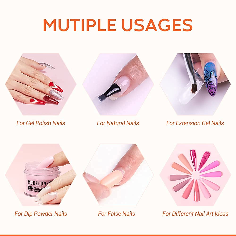 modelones Gel Base Top Coat Set 3 Pcs, Glossy and Chrome Proof Matte Top Coat No Wipe Shiny Clear Gel Polish Long Lasting High Gloss & Velvet Matte DIY Home Soak Off Manicure Gift for Women - Image 8