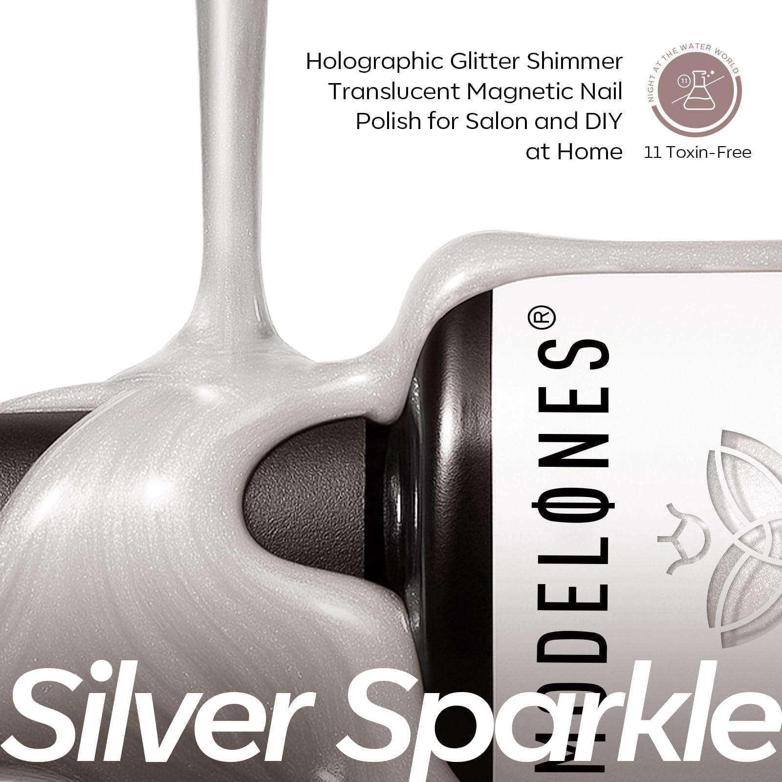 modelones Magnetic Cat Eye Gel Nail Polish with Nail Kit Short Almond Gel Nail Tips - Image 6