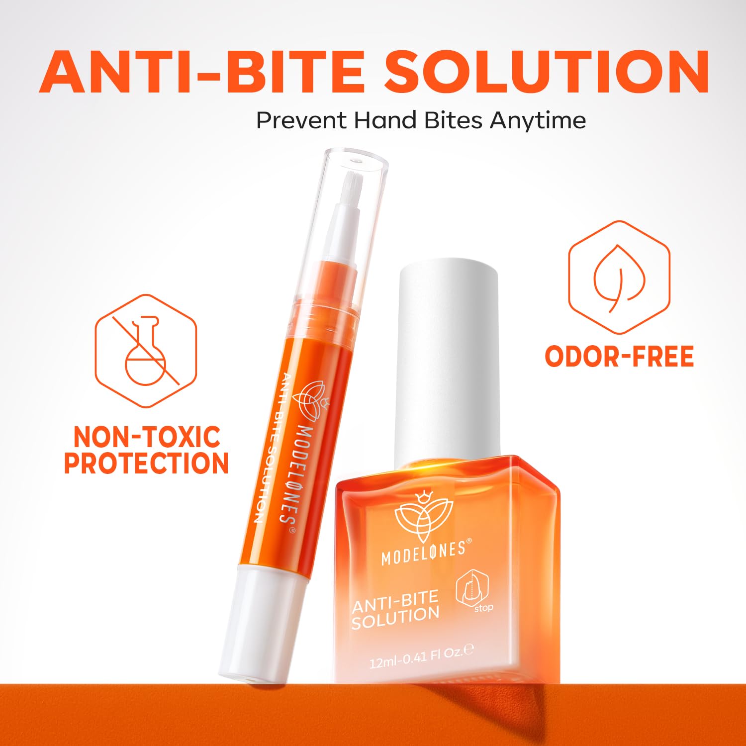 modelones Nail Biting Treatment for Kids 2 Pcs Nail Biting Prevention for kids Quick Dry Thumb Sucking Deterrent Bitter Stop Nail Biting Pen No Bite Nail Polish Sets 0.58 Fl Oz - Image 6