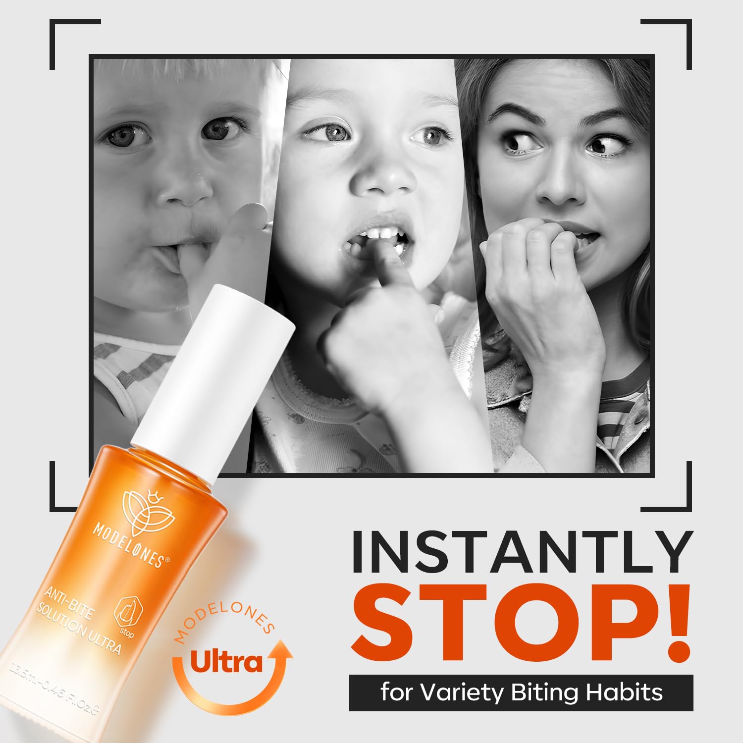 modelones Nail Biting Treatment for Kids New Thumb Sucking Deterrent Nail Biting Prevention for Kids Bitter No Bite Nail Polish Stop Biting Nails Repair for Damaged Nails 0.46 fl oz - Image 3