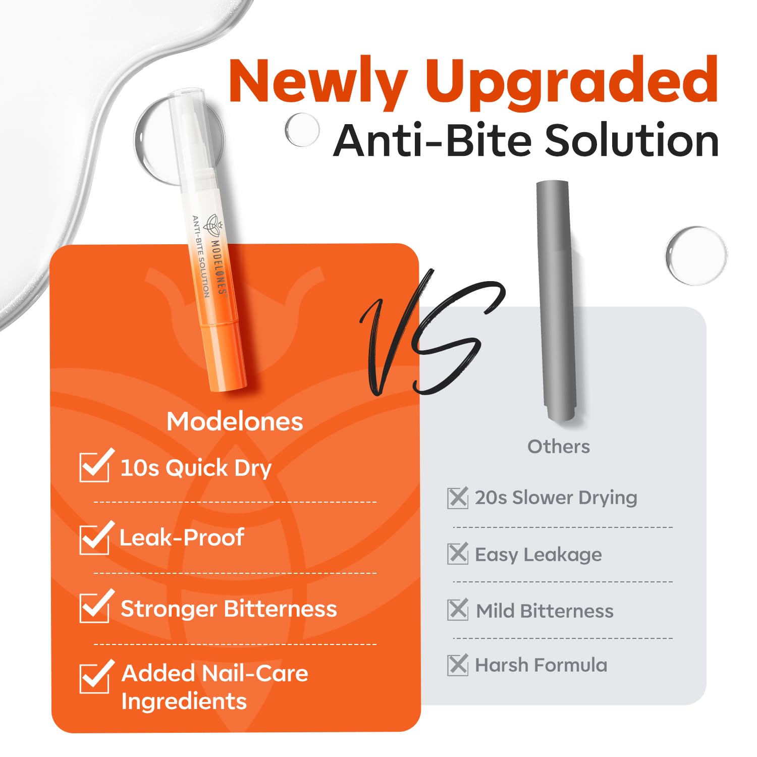 modelones Nail Biting Treatment for Kids Stop Biting Pen Bitter Nail Biting Prevention for Kids Thumb Sucking Deterrent Quick Dry No Bite Nail Polish Nail Repair for Damaged Nails Care 0.24 Fl Oz - Image 5