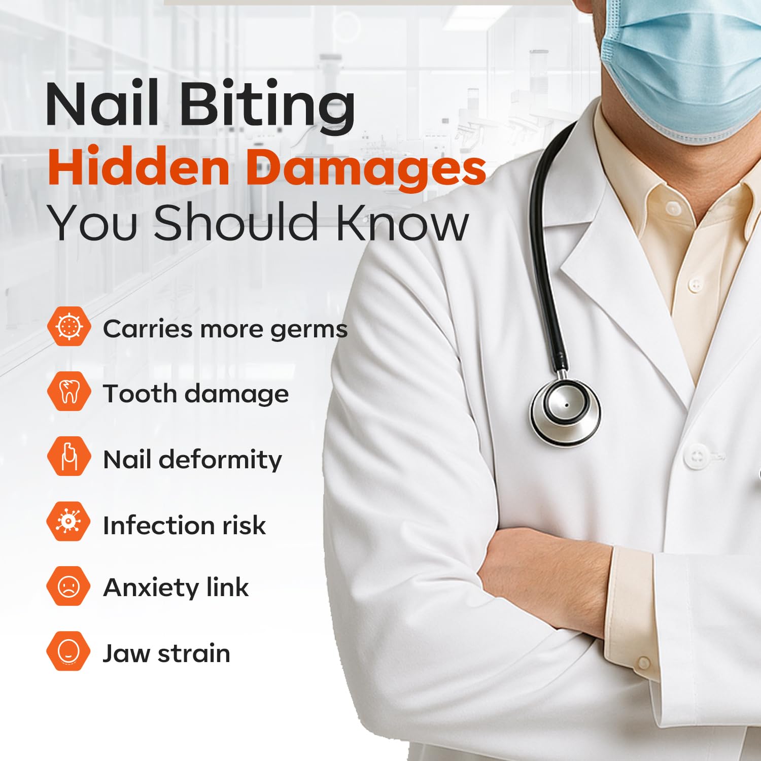 modelones Nail Biting Treatment for Kids Stop Biting Pen Bitter Nail Biting Prevention for Kids Thumb Sucking Deterrent Quick Dry No Bite Nail Polish Nail Repair for Damaged Nails Care 0.24 Fl Oz - Image 9