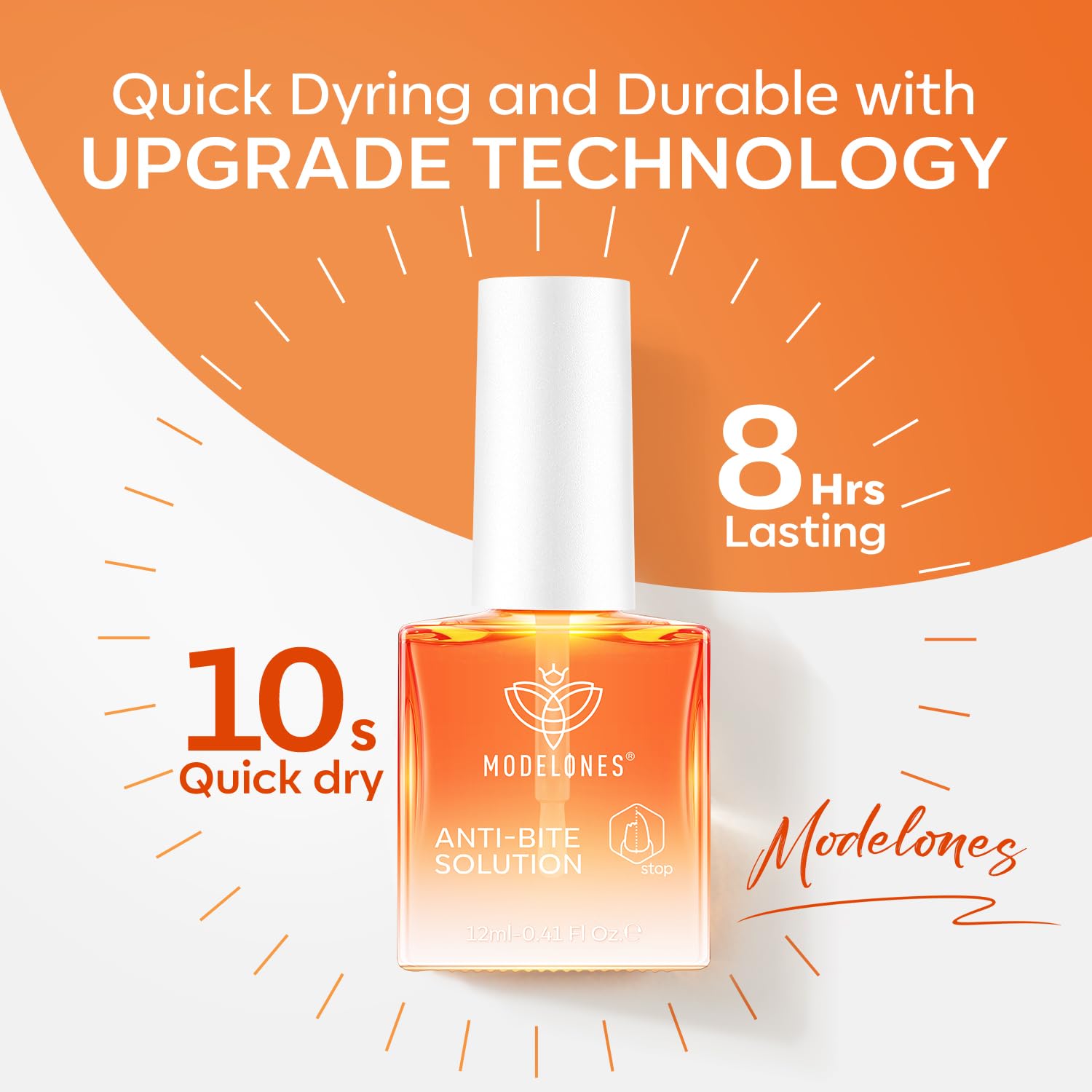 modelones Nail Biting Treatment for Kids Upgraded Thumb Sucking Deterrent Quick Dry Nail Biting Prevention Bitter No Bite Nail Polish Stop Biting Nails Repair for Damaged Nails 0.34 fl oz - Image 5