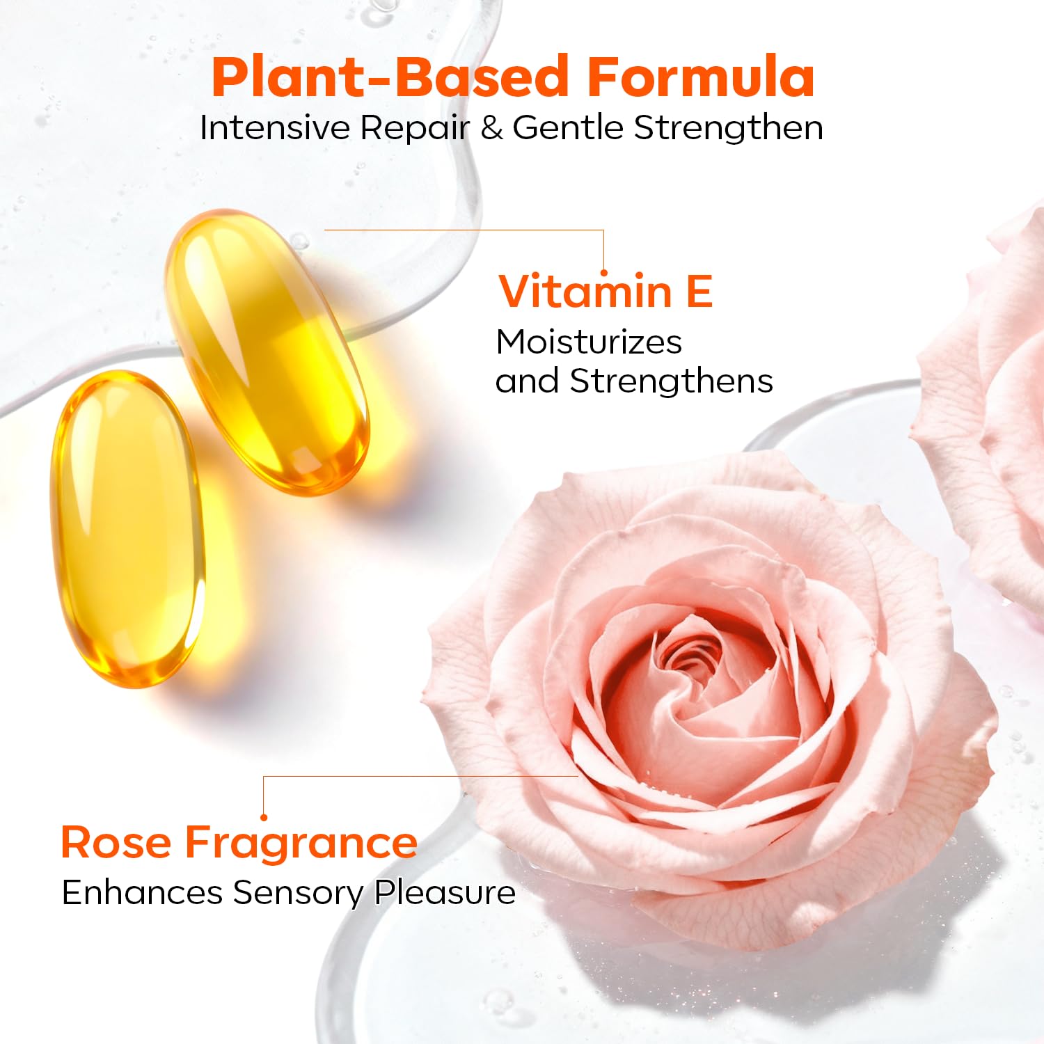 modelones Nail Strengthener and Growth Scented Clear Nail Polish Nail Repair for Damaged Nails Hardener Extra Strong and Growth for Women Nail Care Natural Concealer Foundation 15 Ml 0.5 Fl Oz - Image 8