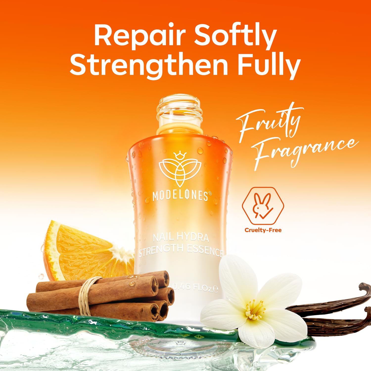 modelones Nail Strengthener and Growth Scented Nail Repair for Damaged Nails Hardener Extra Strong and Growth 3-in-1 Repair Mode Gifts for Women 13.5ml 0.46 Fl Oz - Image 9