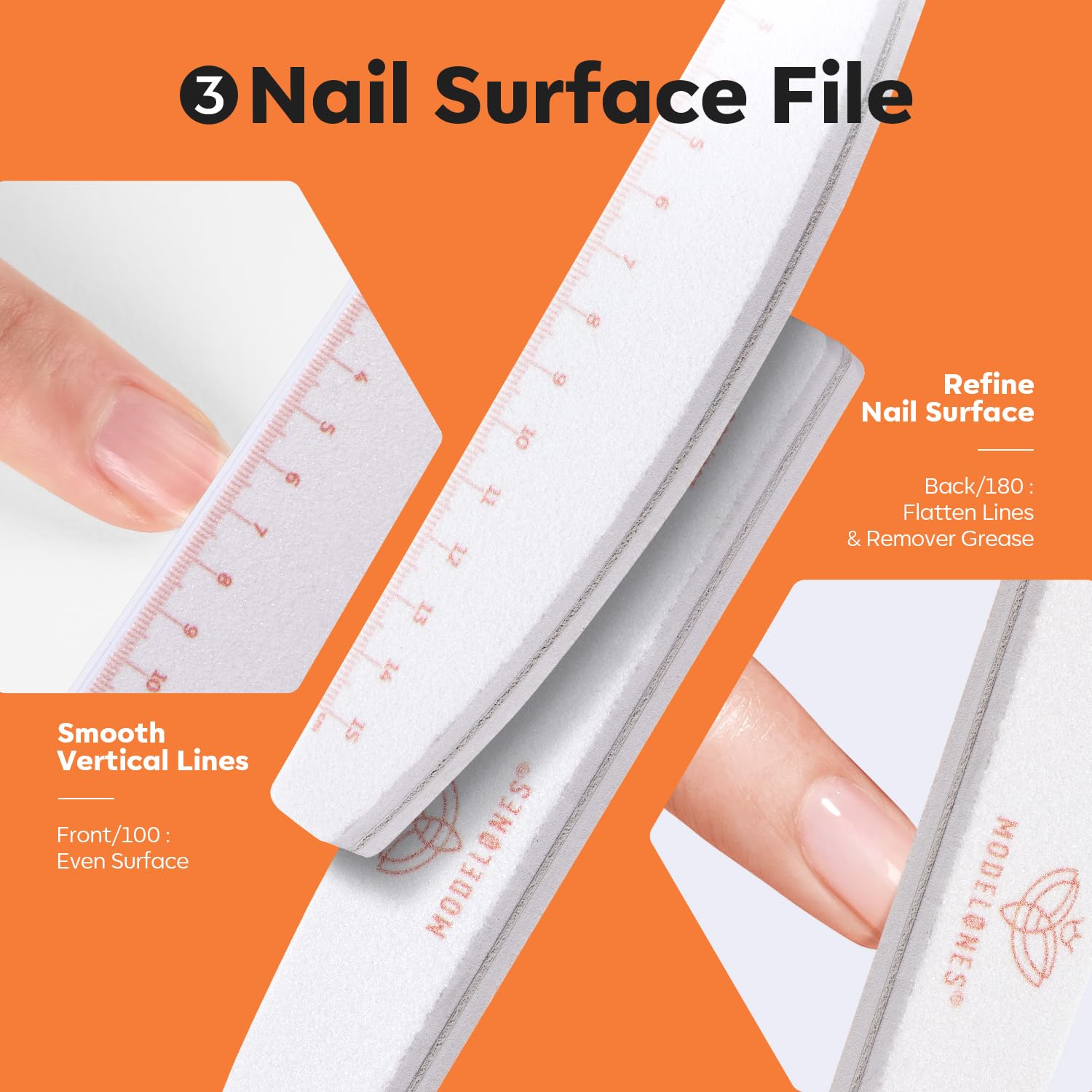 modelones Short Square Nail Tips 216PCS 12Sizes + 4PCS Nail Files and Nail Buffers - Image 8