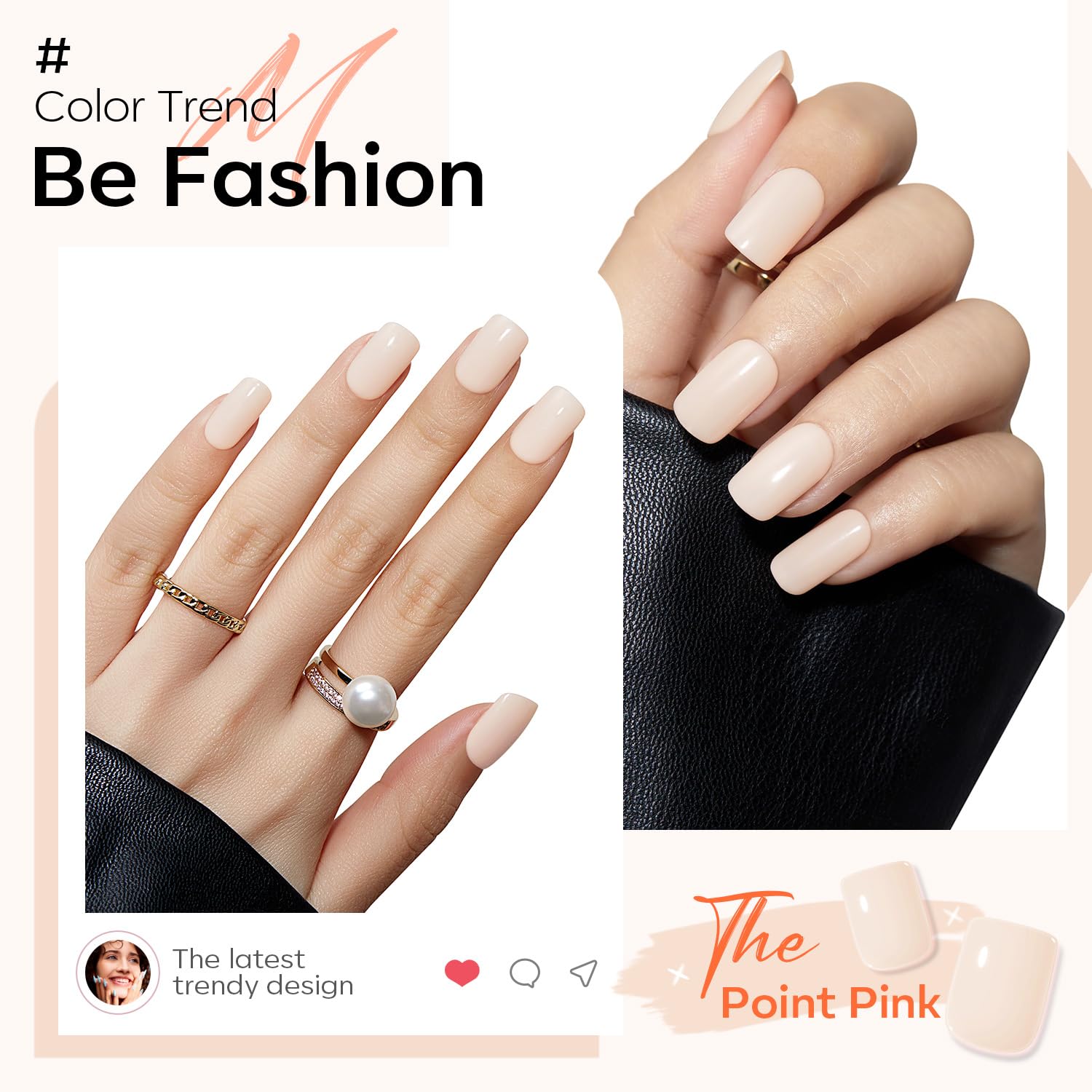 Modelones White Press on Nails, Short Square Fake Nails, Reusable Nail Kit with Nail Glue Adhesive Tabs Mini Nail File, Summer Nails Press Ons 32Pcs 16 Sizes, Women Girl Gift - Image 4